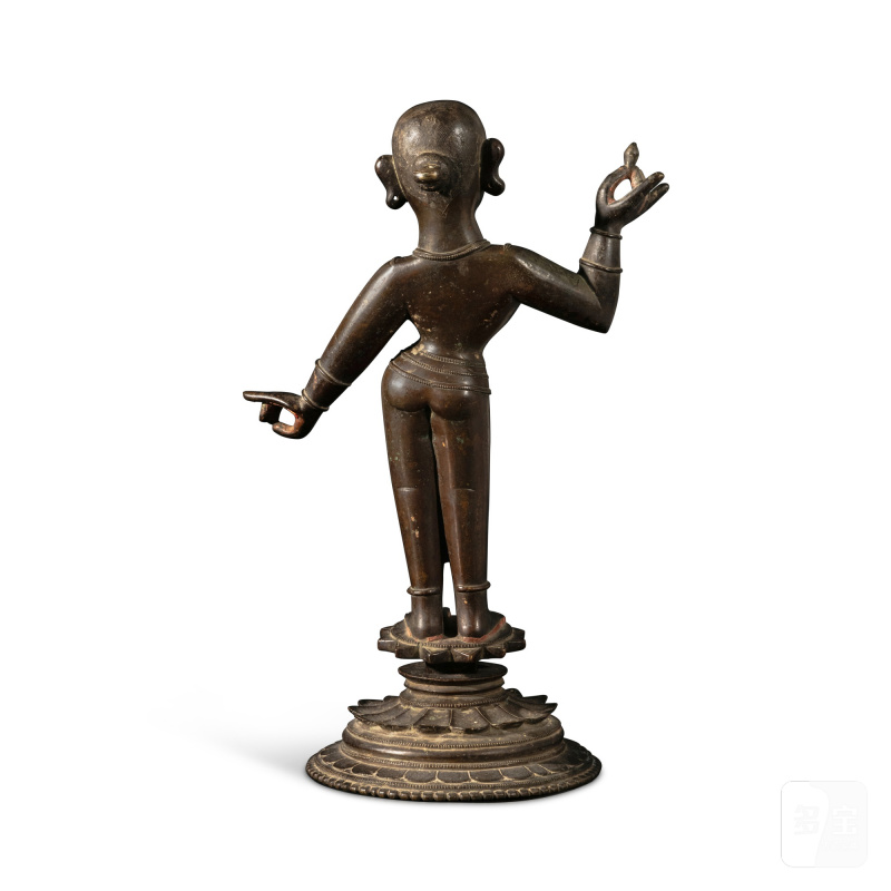 A large bronze figure of Radha, India, Orissa, 19th century - 图4